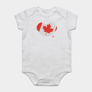 I love my country. I love the Canada. I am a patriot. In my heart, there is always the flag of the Canada Baby Bodysuit